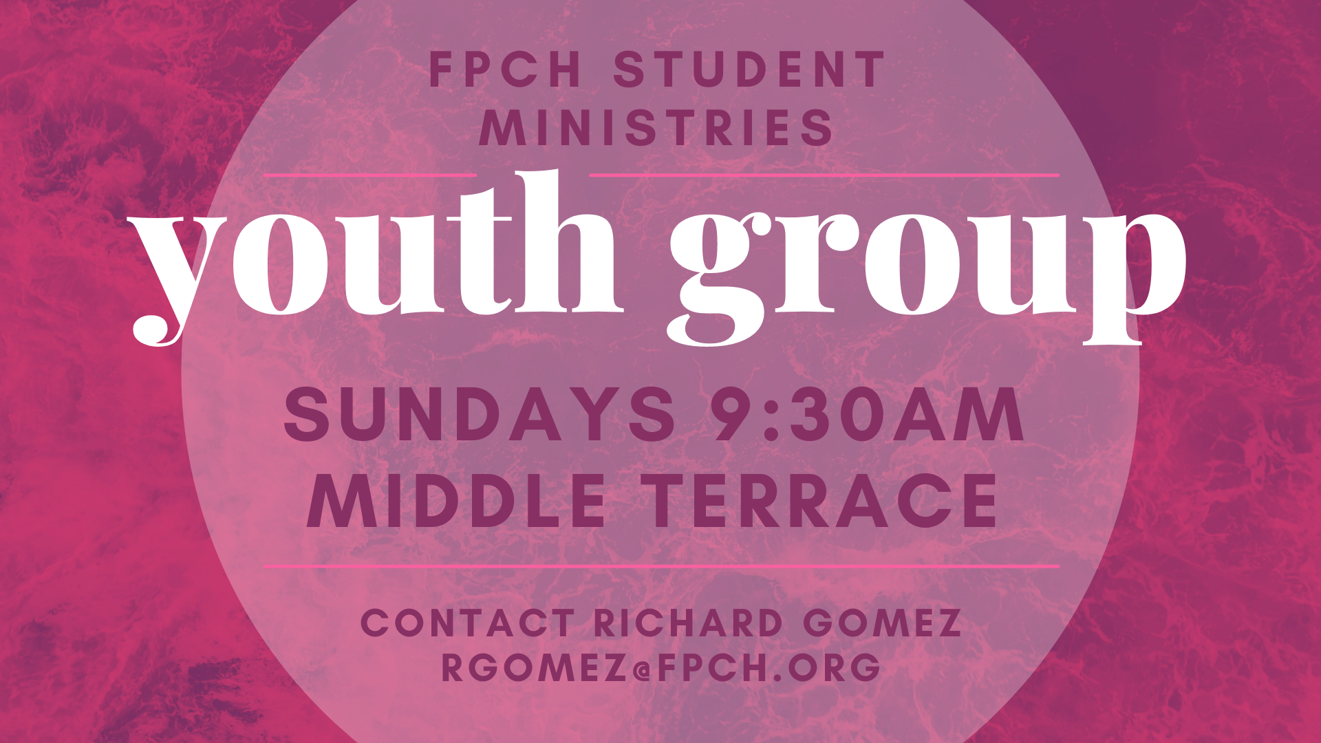 Youth Group @ Middle Terrace
